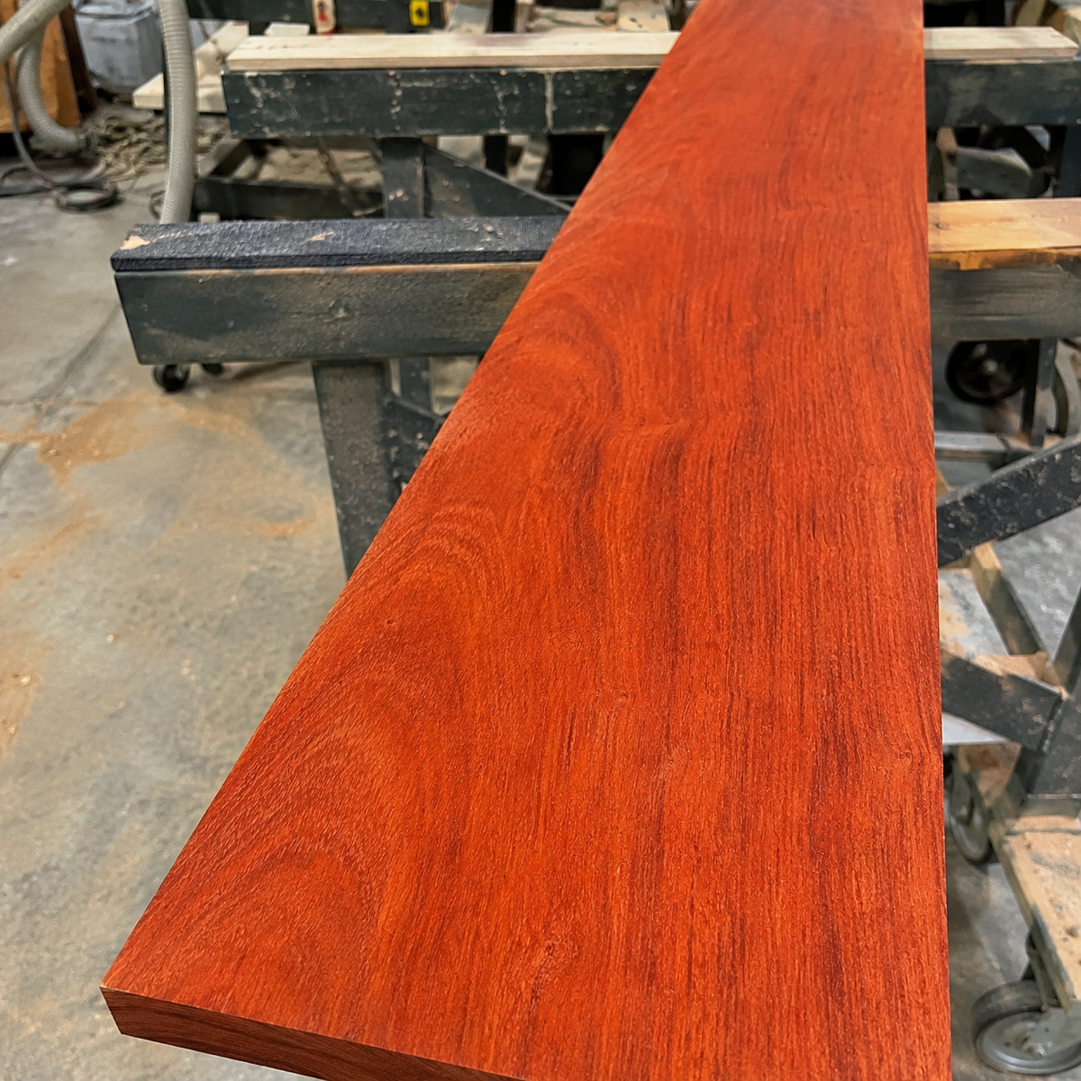 Padauk lumber sample