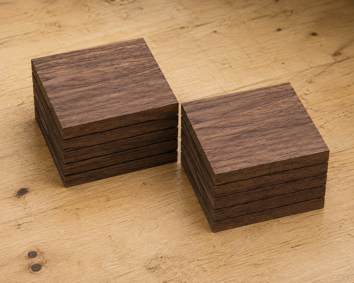 Walnut turning blank, kiln-dried hardwood, additional view