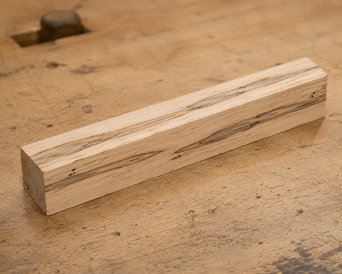 Ambrosia Maple pen blank, 3/4 x 3/4 x 5 inch kiln-dried hardwood