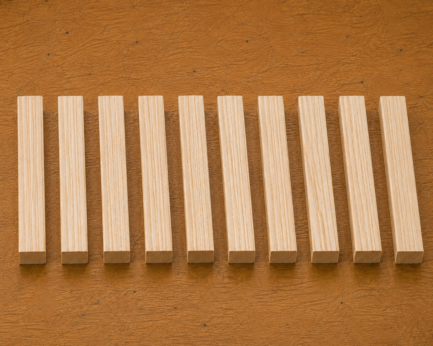 Ash pen blank, kiln-dried hardwood, additional view
