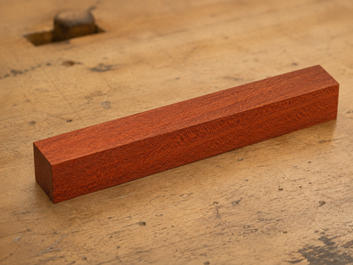 Brazilian Cherry pen blank, 3/4 x 3/4 x 5 inch kiln-dried hardwood