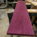 Purpleheart lumber sample