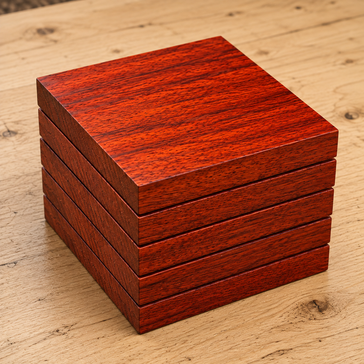 Padauk turning blank, kiln-dried hardwood, additional view