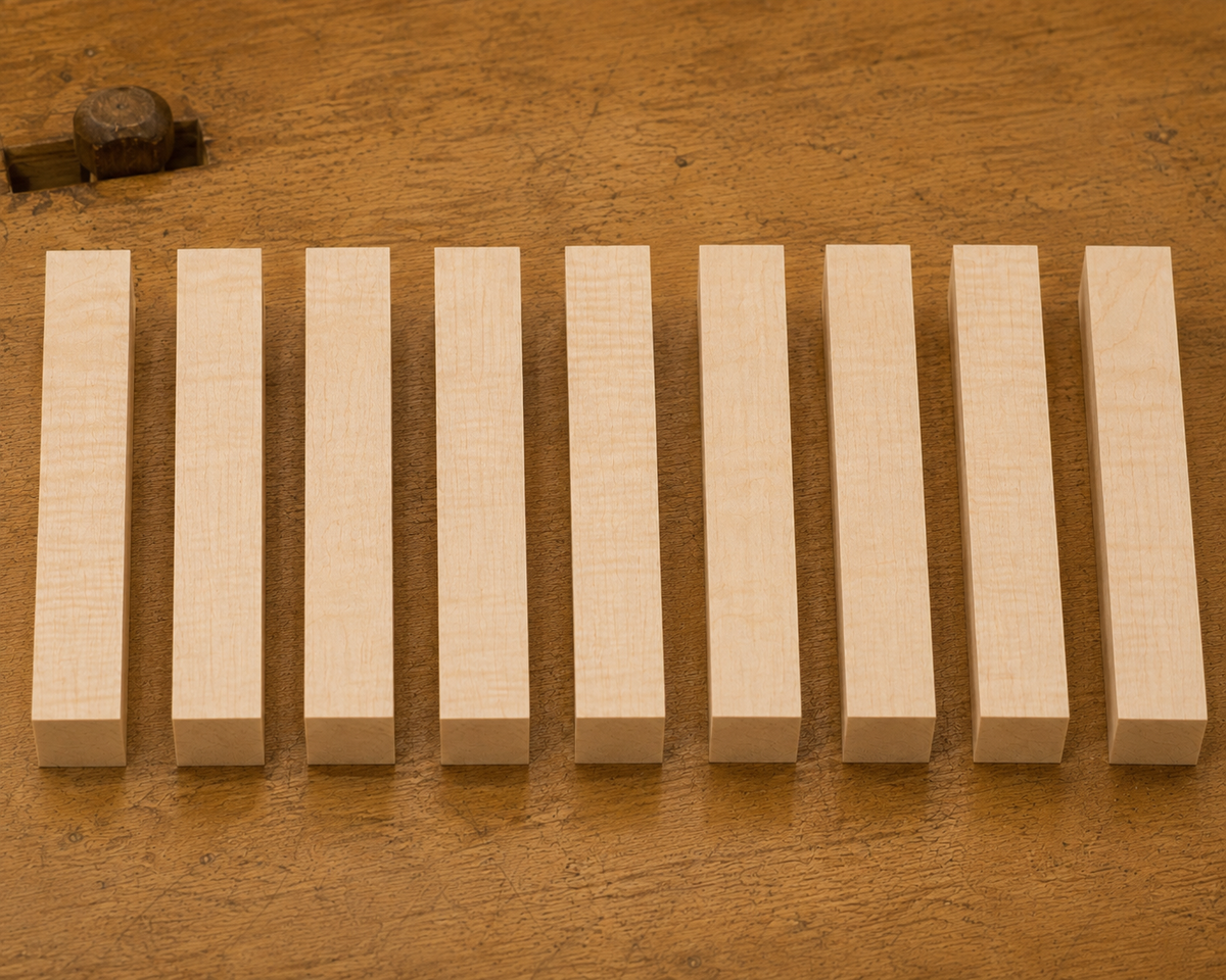Hard Maple pen blank, kiln-dried hardwood, additional view