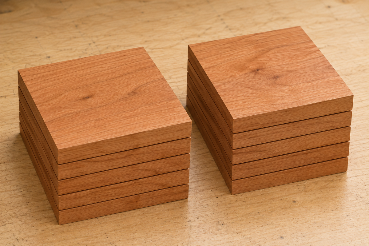 Cherry turning blank, kiln-dried hardwood, additional view