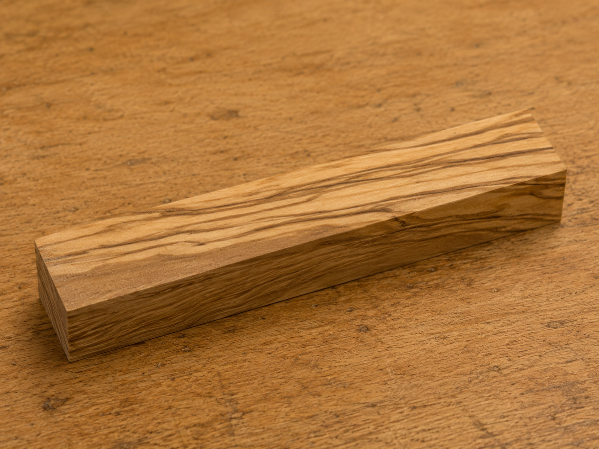Olivewood pen blank, 3/4 x 3/4 x 5 inch kiln-dried hardwood