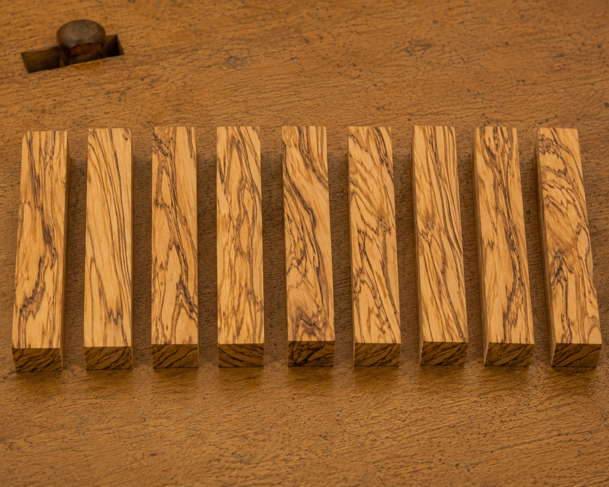 Olivewood pen blank, kiln-dried hardwood, additional view