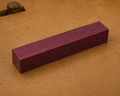 Purpleheart pen blank, 3/4 x 3/4 x 5 inch kiln-dried hardwood