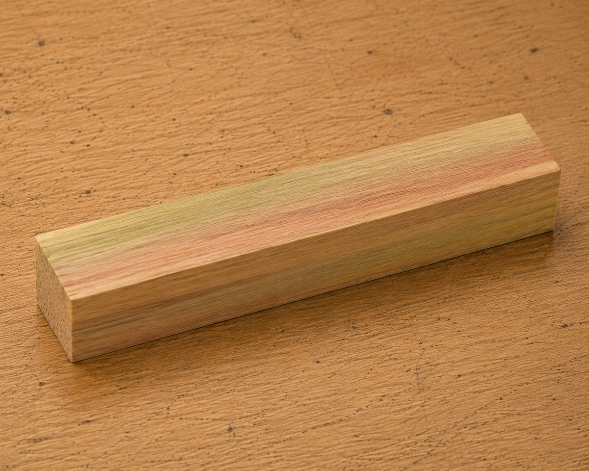 Rainbow Poplar pen blank, 3/4 x 3/4 x 5 inch kiln-dried hardwood