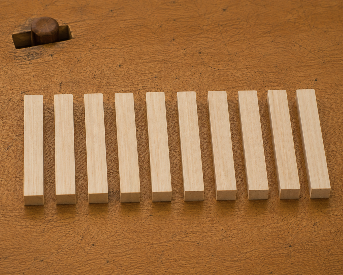 Rainbow Poplar pen blank, kiln-dried hardwood, additional view