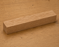 Red Oak pen blank, 3/4 x 3/4 x 5 inch kiln-dried hardwood