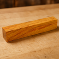 Yellow Canary pen blank, 3/4 x 3/4 x 5 inch kiln-dried hardwood